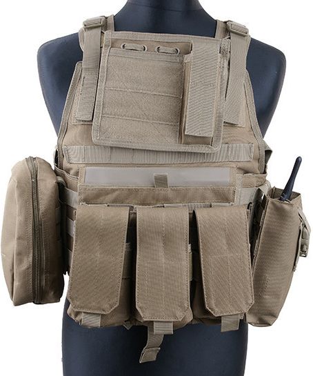 GFC Taktická vesta Plate Carrier - coyote