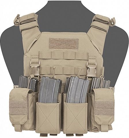 WARRIOR Elite Ops Recon Plate Carrier with Pathfinder Chest Rig - coyote (W-EO-RPC-MK1-CT)