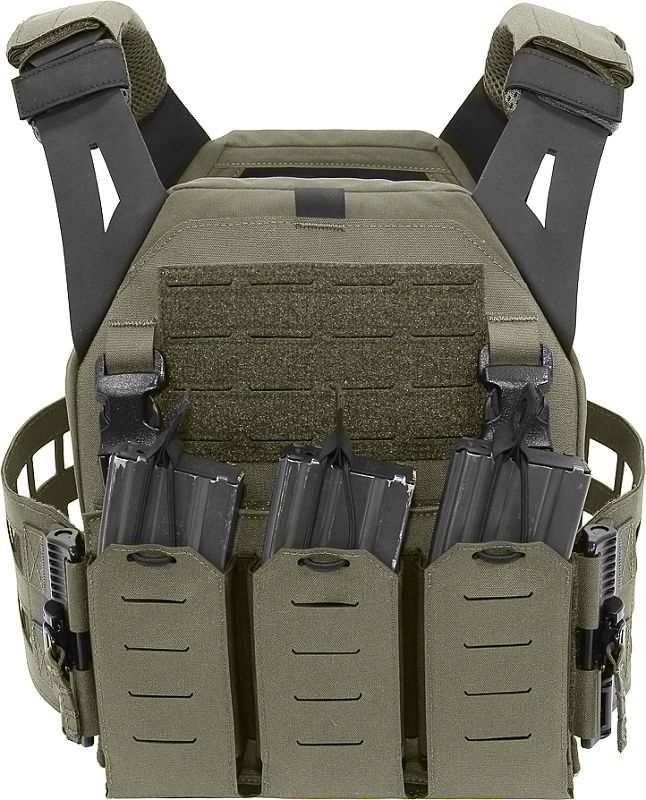 WARRIOR Laser Cut LPC with Detachable 5.56 Panel - ranger green (W-LC-LPC-V2-MK1-M-RG)