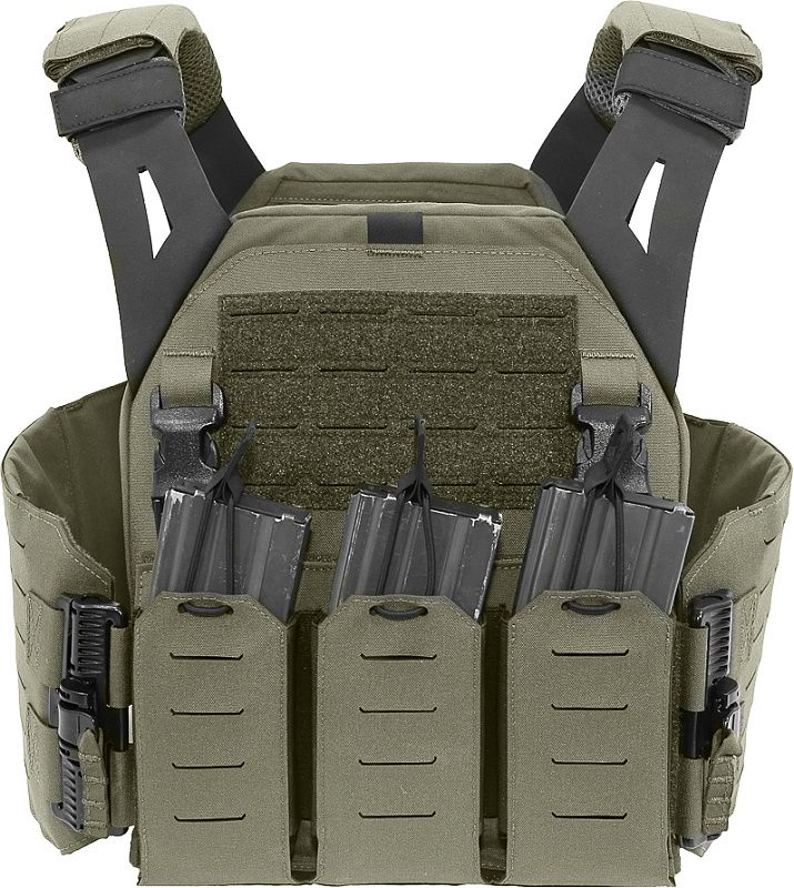 WARRIOR Laser Cut LPC with Detachable 5.56 Panel V1 - ranger green (W-LC-LPC-V1-MK1-M-RG)