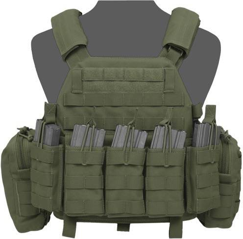 WARRIOR Elite Ops DCS Special Forces Plate Carrier Base - olive drab (W-EO-DCS-OD)