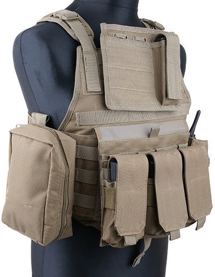 GFC Taktická vesta Plate Carrier - coyote