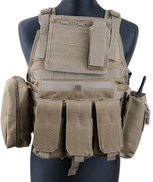 GFC Taktická vesta Plate Carrier - coyote
