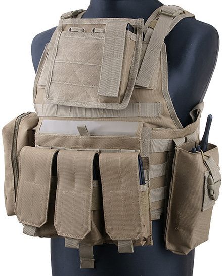 GFC Taktická vesta Plate Carrier - coyote