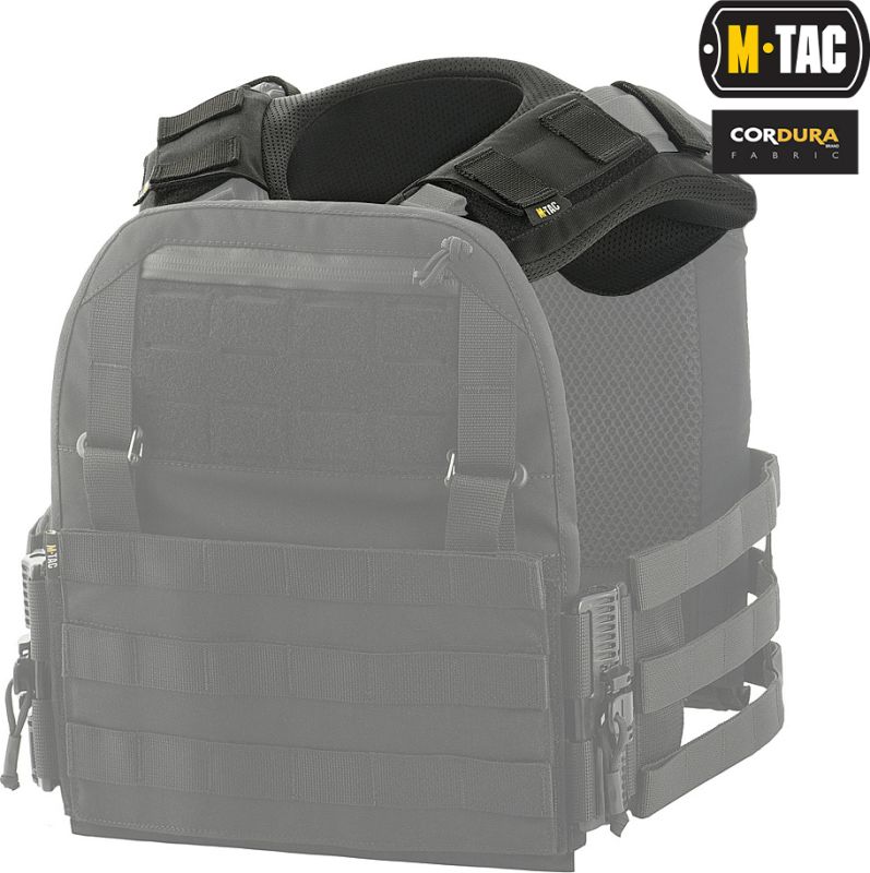 M-TAC Tlmič na ramená pre Plate Carrier Cuirass QRS - black (10179002)