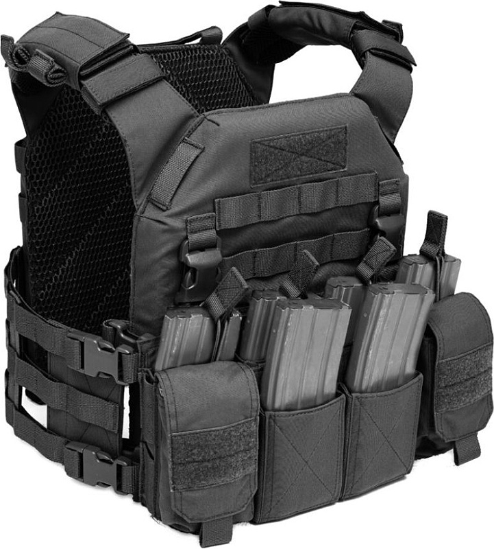 WARRIOR Recon Plate Carrier SAPI - black (W-EO-RPC-BLK)