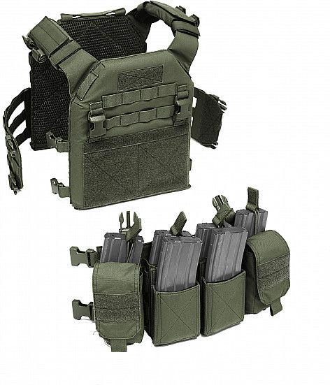 WARRIOR Recon Plate Carrier SAPI - olive drab (W-EO-RPC-OD)