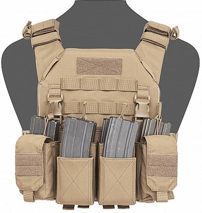 WARRIOR Elite Ops Recon Plate Carrier with Pathfinder Chest Rig - coyote (W-EO-RPC-MK1-CT)