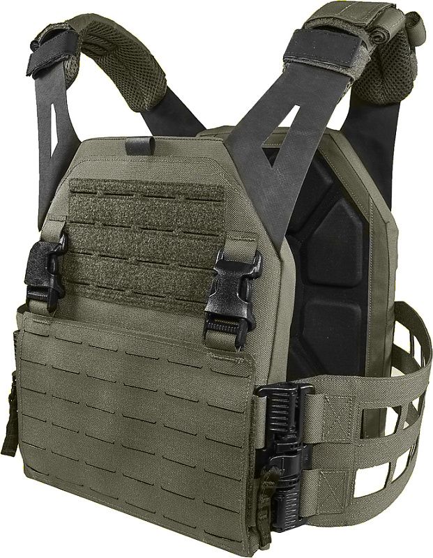 WARRIOR Laser Cut LPC with Detachable 5.56 Panel - ranger green (W-LC-LPC-V2-MK1-M-RG)