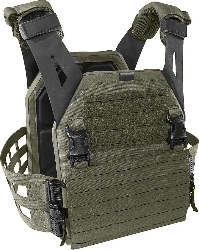 WARRIOR Laser Cut LPC with Detachable 5.56 Panel - ranger green (W-LC-LPC-V2-MK1-M-RG)