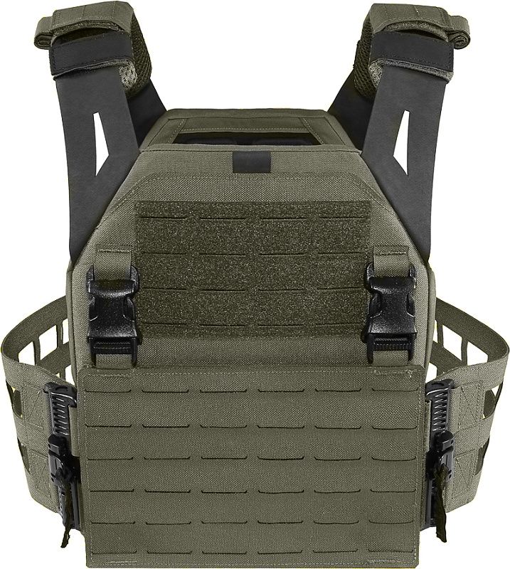 WARRIOR Laser Cut LPC with Detachable 5.56 Panel - ranger green (W-LC-LPC-V2-MK1-M-RG)