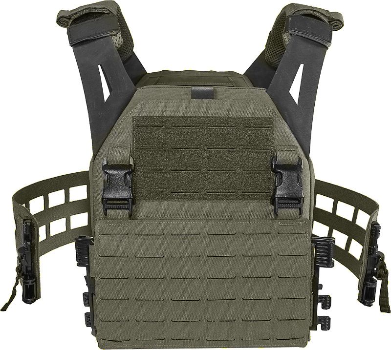 WARRIOR Laser Cut LPC with Detachable 5.56 Panel - ranger green (W-LC-LPC-V2-MK1-M-RG)