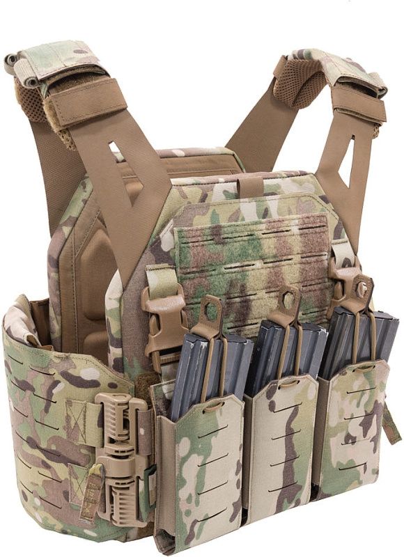 WARRIOR Laser Cut LPC with Detachable 5.56 Panel V1 - multicam (W-LC-LPC-V1-MK1-MC)