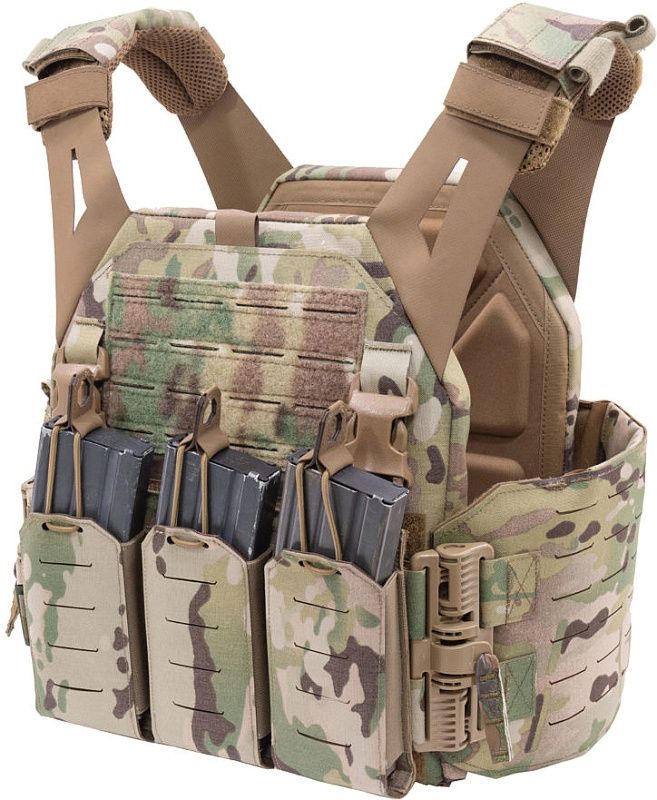 WARRIOR Laser Cut LPC with Detachable 5.56 Panel V1 - multicam (W-LC-LPC-V1-MK1-MC)