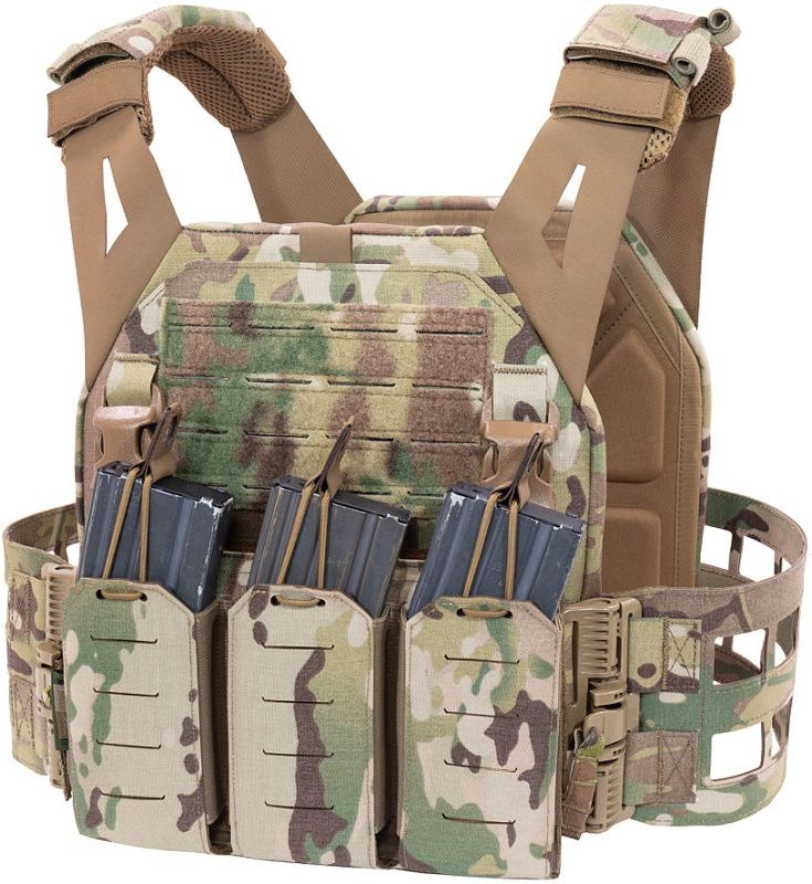 WARRIOR Laser Cut LPC with Detachable 5.56 Panel V2 - multicam (W-LC-LPC-V2-MK1-MC)