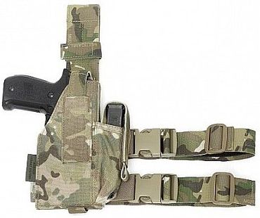 WARRIOR Elite Ops Drop Leg Holster Adjustable - multicam (W-EO-DLH-MC)