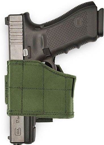 WARRIOR Universal Left Handed Pistol Holder - olive drab (W-EO-UPH-L-OD)