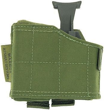 WARRIOR Universal Left Handed Pistol Holder - olive drab (W-EO-UPH-L-OD)