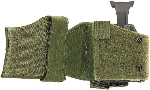 WARRIOR Universal Left Handed Pistol Holder - olive drab (W-EO-UPH-L-OD)