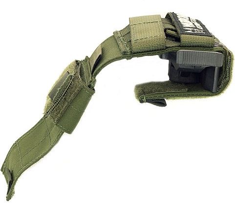 WARRIOR Universal Left Handed Pistol Holder - olive drab (W-EO-UPH-L-OD)