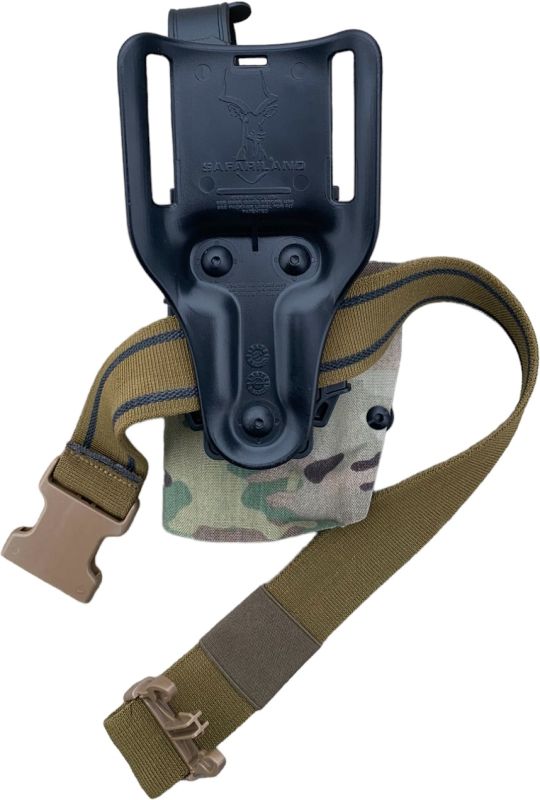 MUSTACHEGEAR Puzdro na zbraň DUTY OWB G34 Olight PL2, pravák - multicam cordura