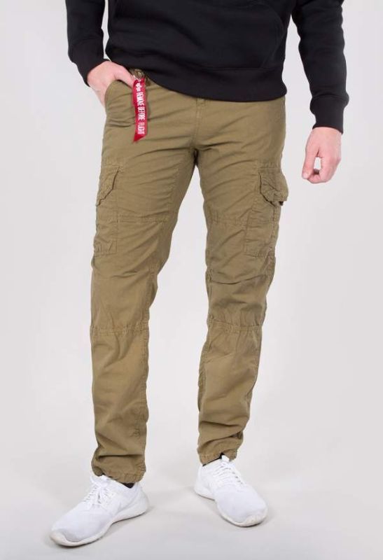 ALPHA INDUSTRIES Dlhé nohavice RS Cargo Pant - khaki (178205/13)