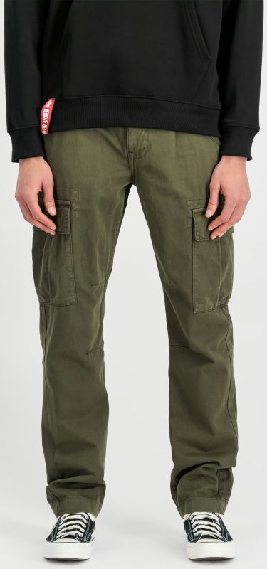 ALPHA INDUSTRIES Dlhé nohavice Agent - dark olive (158205/142)