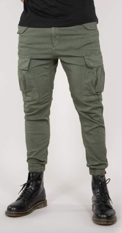 ALPHA INDUSTRIES Dlhé nohavice Airman - dark olive (188201/142)