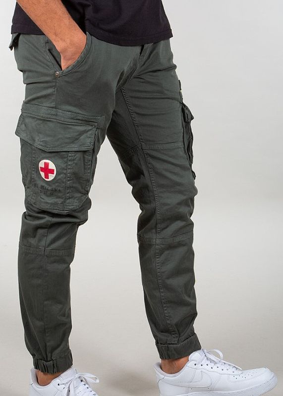 ALPHA INDUSTRIES Dlhé nohavice Rescue Pant - greyblack (116205/136)