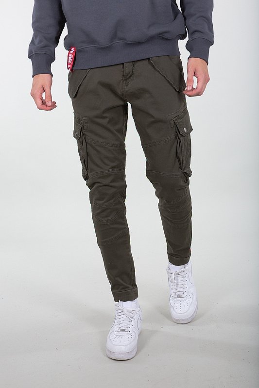 ALPHA INDUSTRIES Dlhé nohavice Combat Pant LW - šedo/čierne (126215/136)