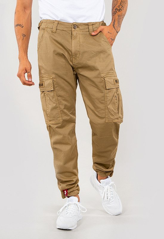 ALPHA INDUSTRIES Dlhé nohavice Squad Pant - khaki (188202/13)