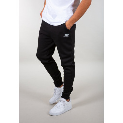 ALPHA INDUSTRIES Dlhé nohavice teplákové Basic Jogger SL - čierne (116370/03)