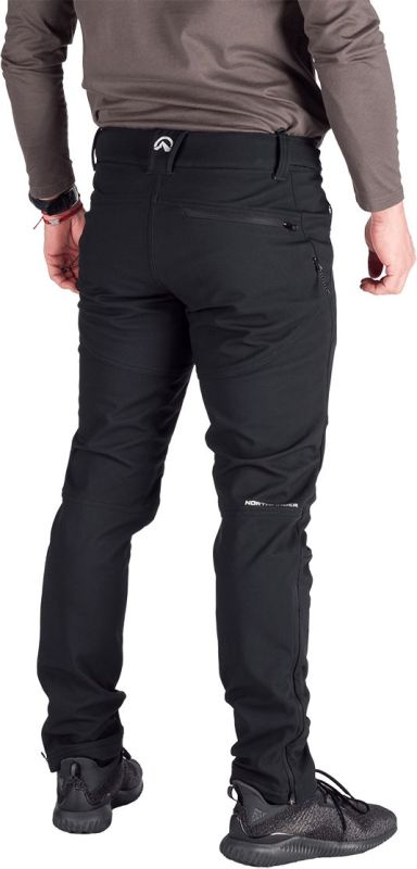 NORTHFINDER Dlhé nohavice ANATOL - black / black (108395-270)