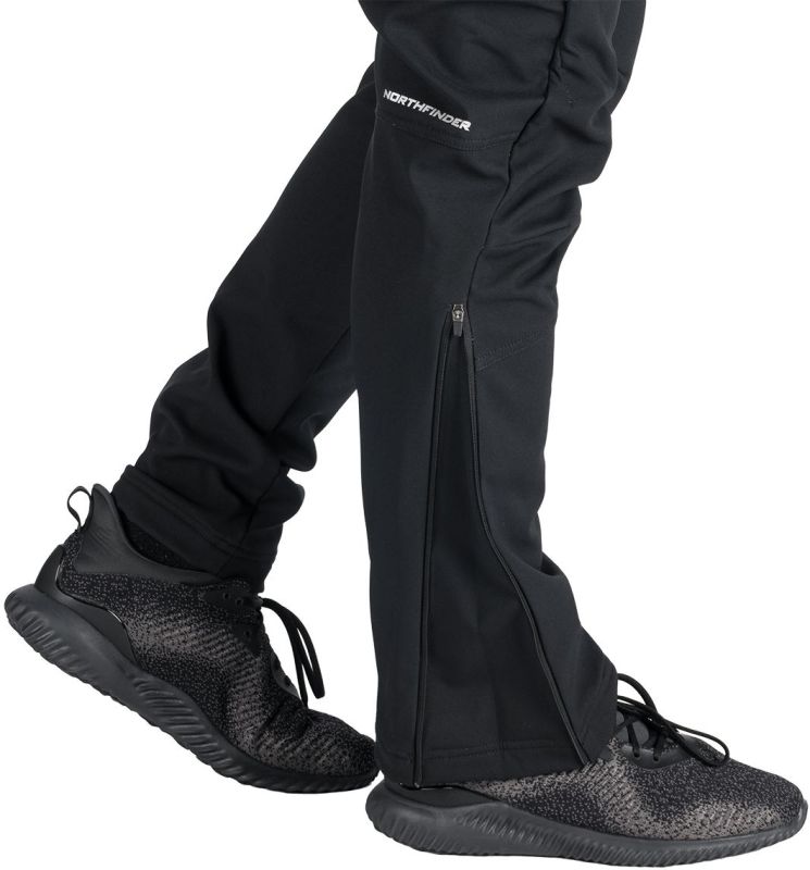 NORTHFINDER Dlhé nohavice ANATOL - black / black (108395-270)