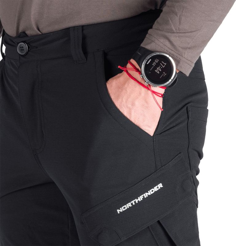 NORTHFINDER Dlhé nohavice KUBA - black / black (108401-270)