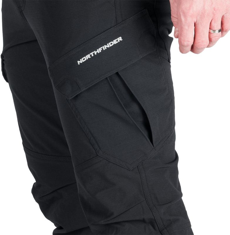 NORTHFINDER Dlhé nohavice KUBA - black / black (108401-270)