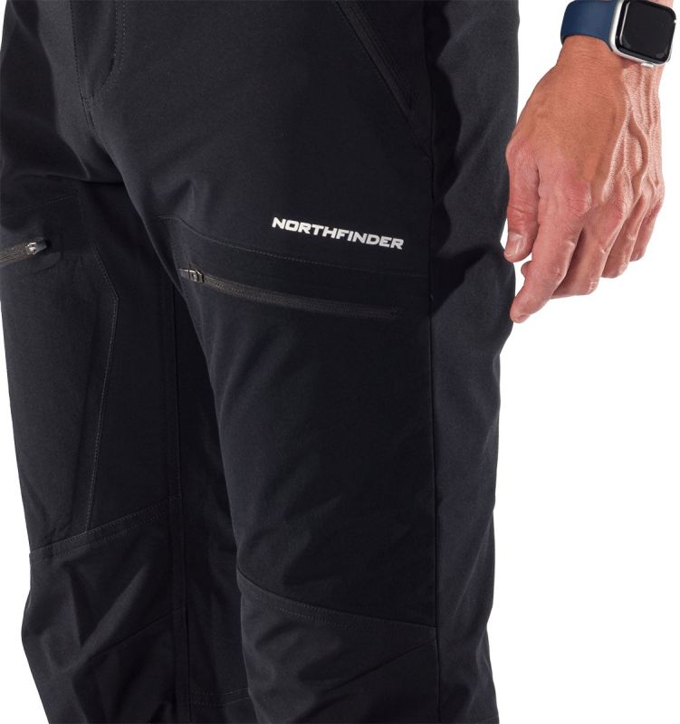 NORTHFINDER Dlhé nohavice NATANIEL - black (108578-269)