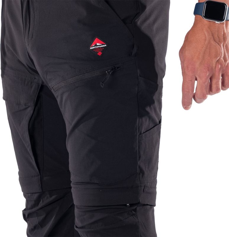 NORTHFINDER Dlhé nohavice BARTOL - black (108588-269)