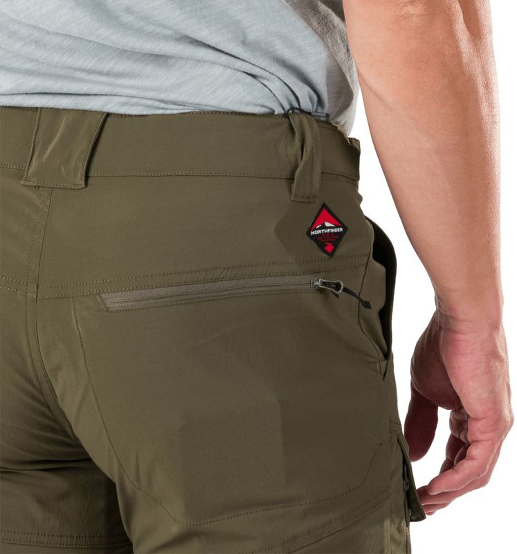 NORTHFINDER Dlhé nohavice BARTOL - dark green (108588-300)