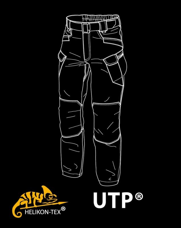 HELIKON Dlhé nohavice UTP - čierne (SP-UTL-CO-01)