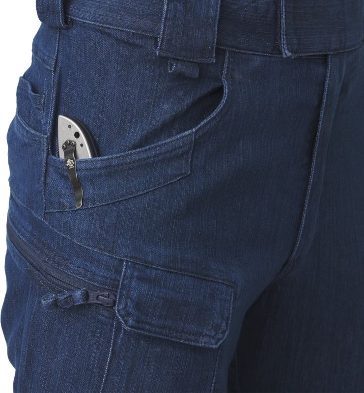 HELIKON Dlhé nohavice UTP Denim Stretch - marine blue (SP-UTL-DS-97)