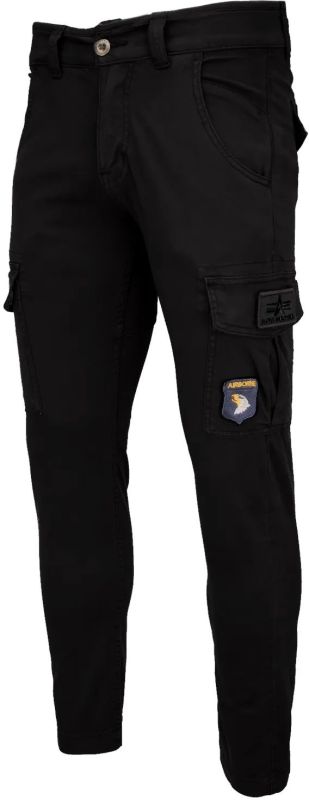 ALPHA INDUSTRIES Dlhé nohavice Petrol Patch Pant - black (178207/03)