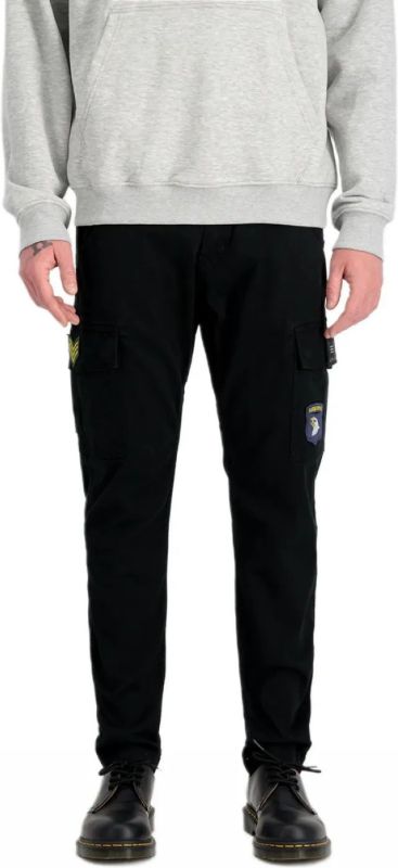 ALPHA INDUSTRIES Dlhé nohavice Petrol Patch Pant - black (178207/03)