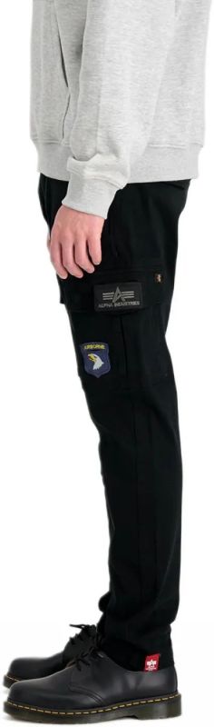 ALPHA INDUSTRIES Dlhé nohavice Petrol Patch Pant - black (178207/03)