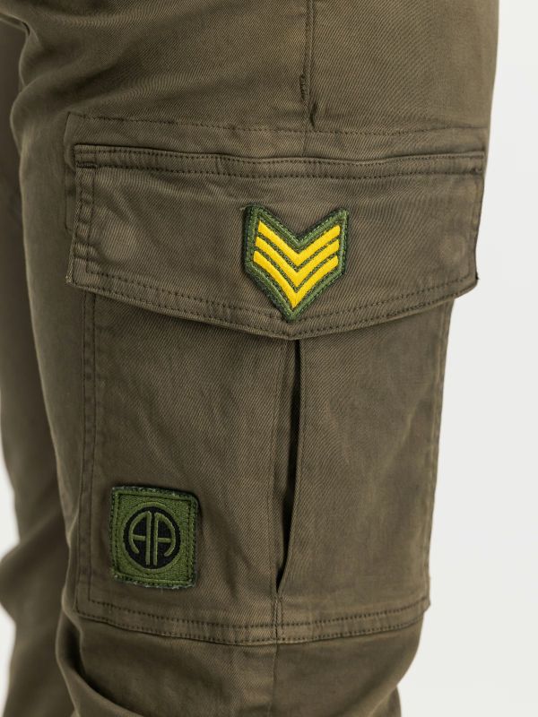 ALPHA INDUSTRIES Dlhé nohavice Petrol Patch Pant - black olive (178207/413)