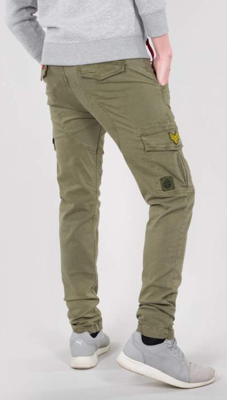 ALPHA INDUSTRIES Dlhé nohavice Petrol Patch Pant - olivové (178207/11)