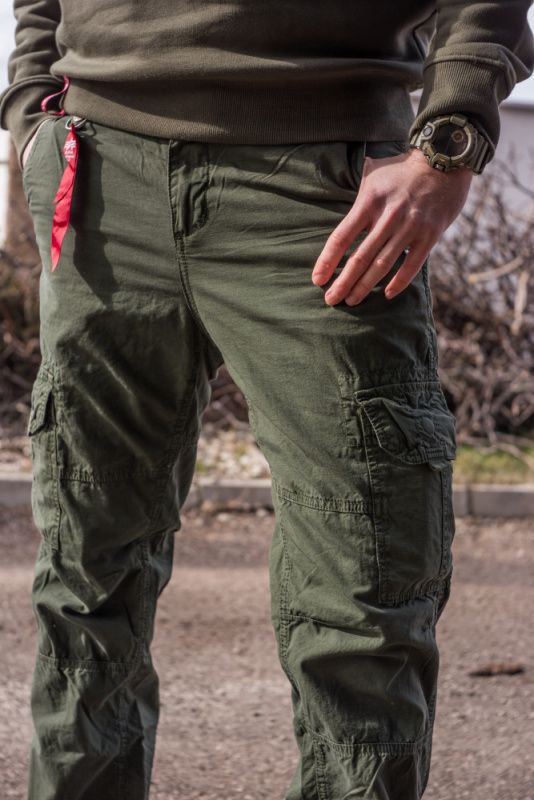 ALPHA INDUSTRIES Dlhé nohavice RS Cargo Pant - dark olive (178205/142)