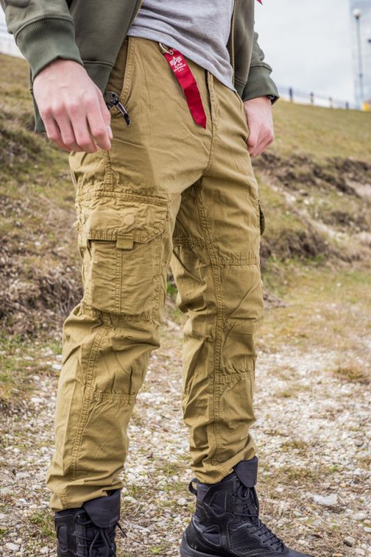 ALPHA INDUSTRIES Dlhé nohavice RS Cargo Pant - khaki (178205/13)