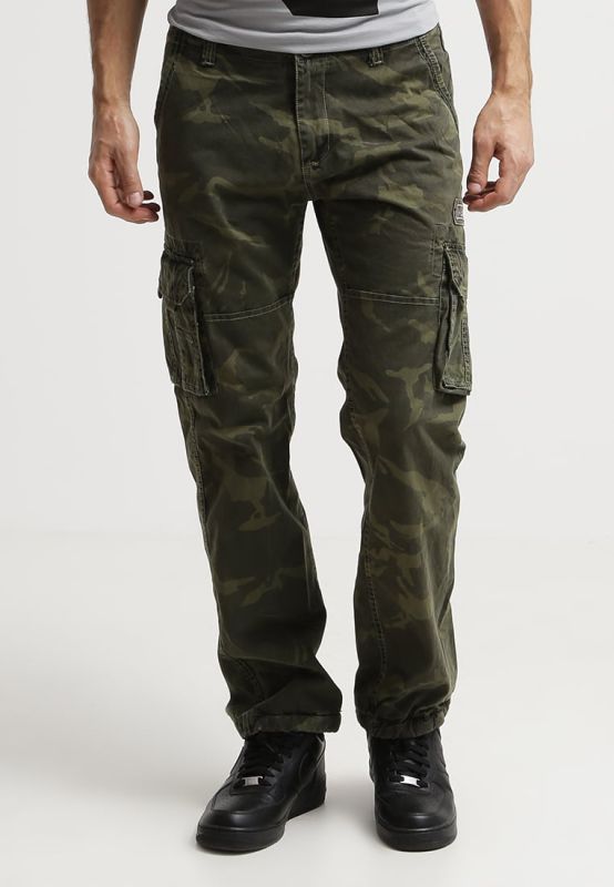 ALPHA INDUSTRIES Dlhé nohavice Jet - olive camo (101212/239)