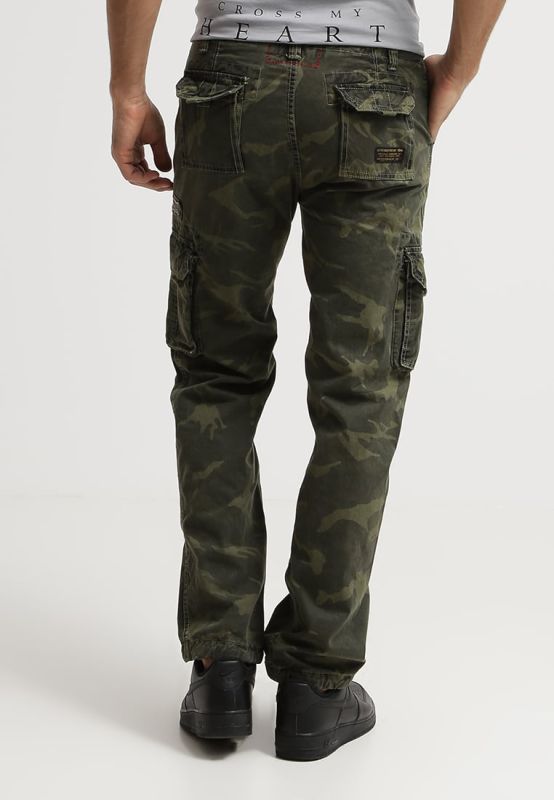 ALPHA INDUSTRIES Dlhé nohavice Jet - olive camo (101212/239)